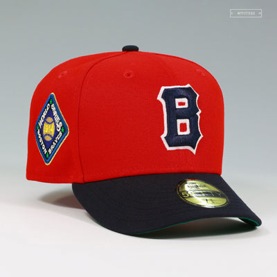 BOSTON BRAVES 1914 WORLD SERIES GLOW IN THE DARK SCARLET NEW ERA FITTED CAP