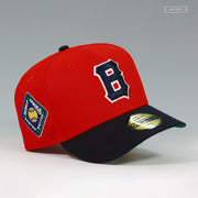 BOSTON BRAVES 1914 WORLD SERIES GLOW IN THE DARK SCARLET NEW ERA FITTED CAP