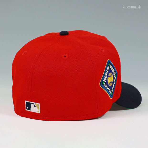 BOSTON BRAVES 1914 WORLD SERIES GLOW IN THE DARK SCARLET NEW ERA FITTED CAP