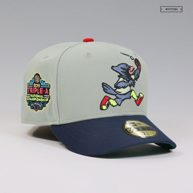 MEMPHIS REDBIRDS 2019 TRIPLE-A CHAMPIONSHIP ROCKEY THE ROCKIN' REDBIRD MASCOT NEW ERA HAT