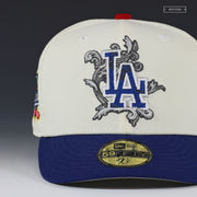 LOS ANGELES DODGERS 100TH ANNIVERSARY OFF WHITE ORNATE NEW ERA FITTED CAP