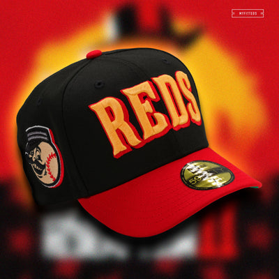 CINCINNATI REDS MR. REDLEGS RED DEAD REDEMPTION 2 INSPIRED NEW ERA FITTED CAP