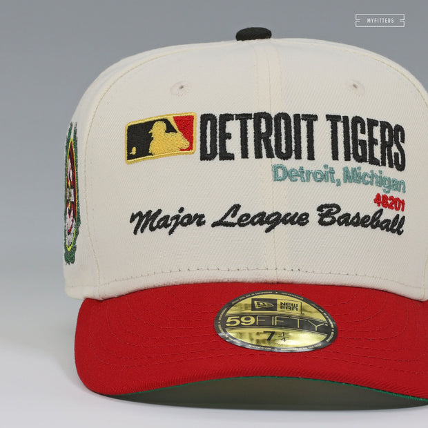 DETROIT TIGERS 1935 WORLD SERIES LAUREL CPFM HOCKEY JERSEY INSPIRED NEW ERA FITTED CAP