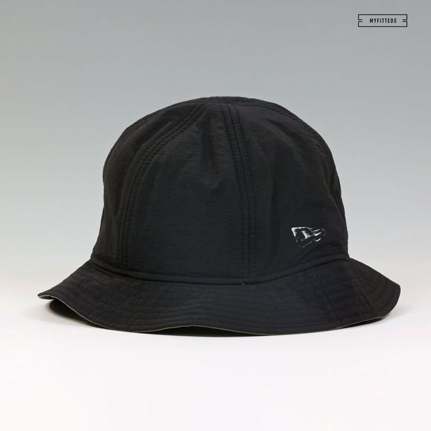 NEW ERA CAP SIX PANEL JET BLACK EXPLORER BUCKET HAT