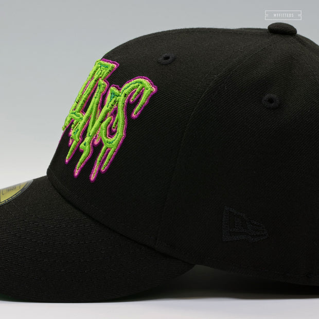 BRAINS AND ZOMBIES PLANTS VS. ZOMBIES INSPIRED HALLOWEEN NEW ERA FITTED CAP