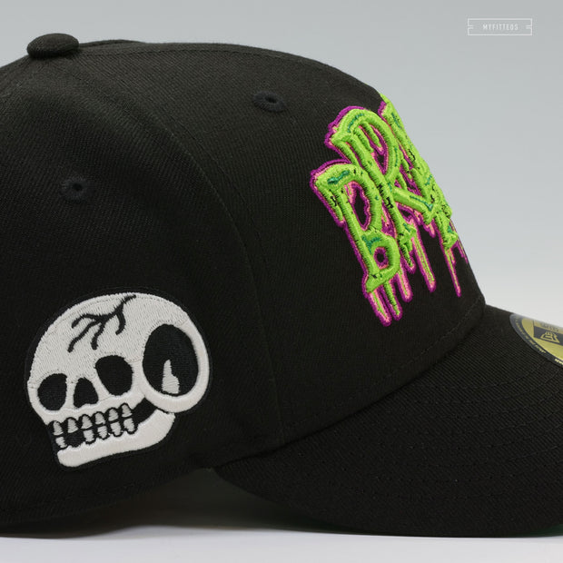 BRAINS AND ZOMBIES PLANTS VS. ZOMBIES INSPIRED HALLOWEEN NEW ERA FITTED CAP