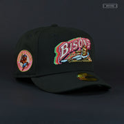 BUFFALO BISONS CASCADING JET BLACK NEW ERA FITTED CAP