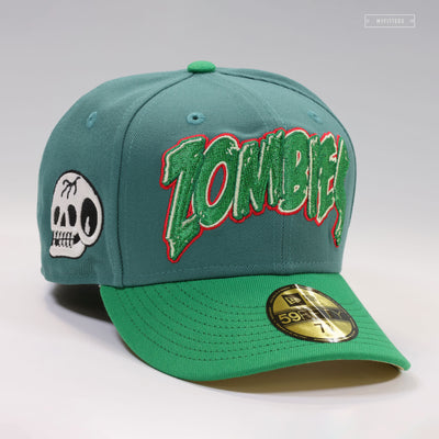 ZOMBIES ATE MY NEIGHBORS SNES GAME INSPIRED EMERALD GREEN NEW ERA FITTED CAP