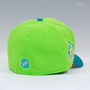 SAN JOSE SHARKS ARTIST SERIES GIRL MOBB 20TH ANNIVERSARY CITRUS NEW ERA FITTED CAP