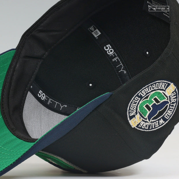 HARTFORD WHALERS 1979 INAUGURAL SEASON 1990'S TEAM COLORS NEW ERA FITTED CAP