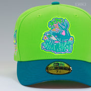 SAN JOSE SHARKS ARTIST SERIES GIRL MOBB 20TH ANNIVERSARY CITRUS NEW ERA FITTED CAP