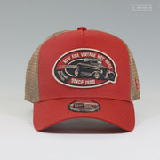 NEW ERA CAP VINTAGE HOT RODS SINCE 1920 CHARRED CLAY 9FORTY TRUCKER MESH SNAPBACK