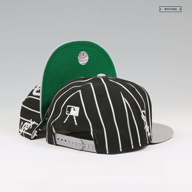 CHICAGO WHITE SOX ALTERNATE PRINTED PINSTRIPES NEW ERA 9FIFTY SNAPBACK HAT