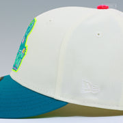 SAN JOSE SHARKS 20TH ANNIVERSARY GIRLMOBB ARTIST SERIES OFF WHITE NEW ERA FITTED CAP