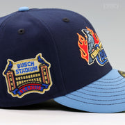 ST. LOUIS CARDINALS BUSCH STADIUM ST. LOUIS TWO BIRDS ON FIRE NEW ERA FITTED CAP