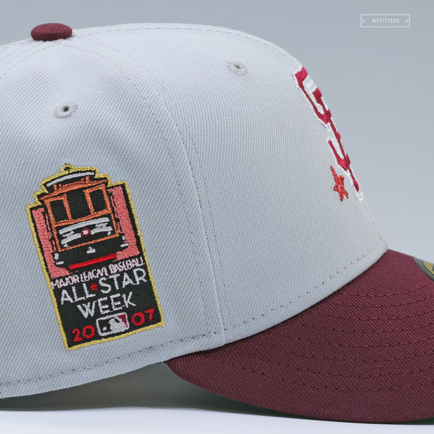 SAN FRANCISCO GIANTS 2007 MLB ALL-STAR GAME SCRIBBLE DOODLE NEW ERA FITTED CAP