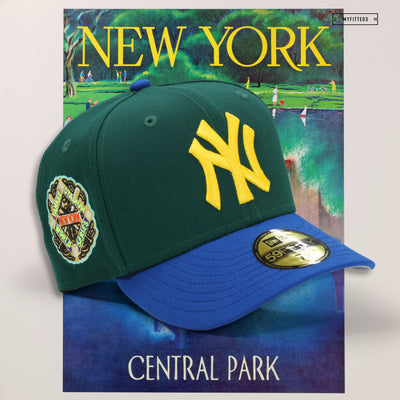 NEW YORK YANKEES 1939 WORLD SERIES WELCOME TO NEW YORK CENTRAL PARK NEW ERA FITTED CAP