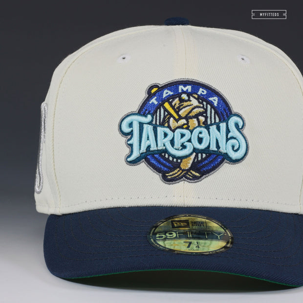 TAMPA TARPONS X NEW YORK YANKEES THE GOLDEN TARPON OFF WHITE NEW ERA FITTED CAP