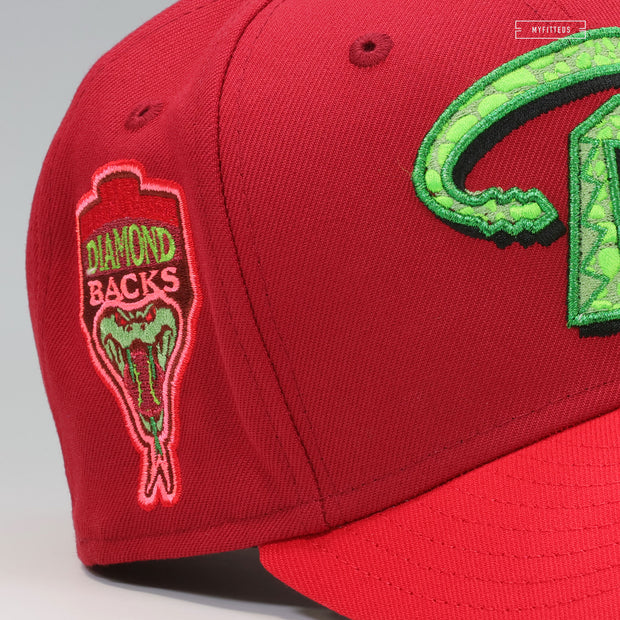 ARIZONA DIAMONDBACKS 1998 INAUGURAL SEASON KOBE VI PROTRO REVERSE GRINCH NEW ERA CAP