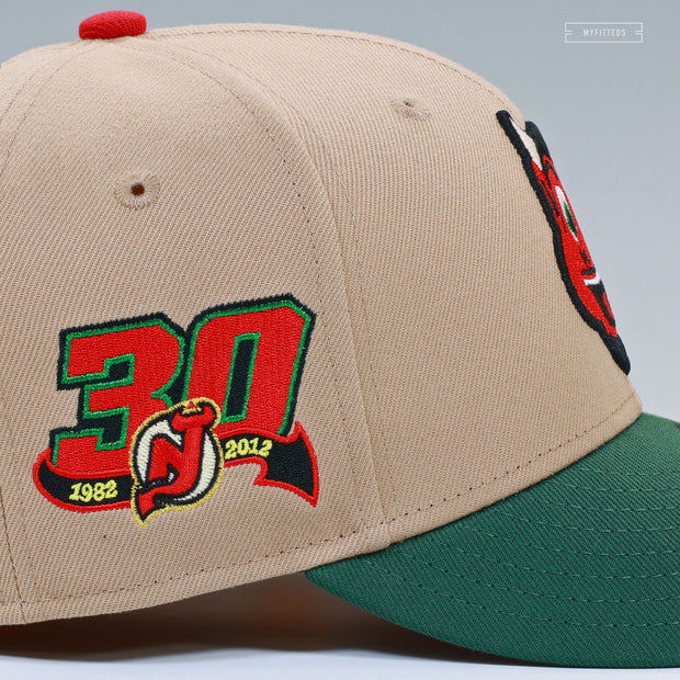 NEW JERSEY DEVILS 30TH ANNIVERSARY FREDDY KRUEGER SB INSPIRED NEW ERA FITTED CAP