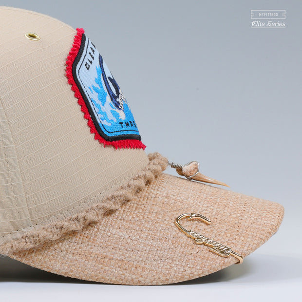 CLEARWATER THRESHERS 30TH ANNIVERSARY SHARK TOOTH AND HOOK JAWS INSPIRED ELITE SERIES NEW ERA FITTED CAP