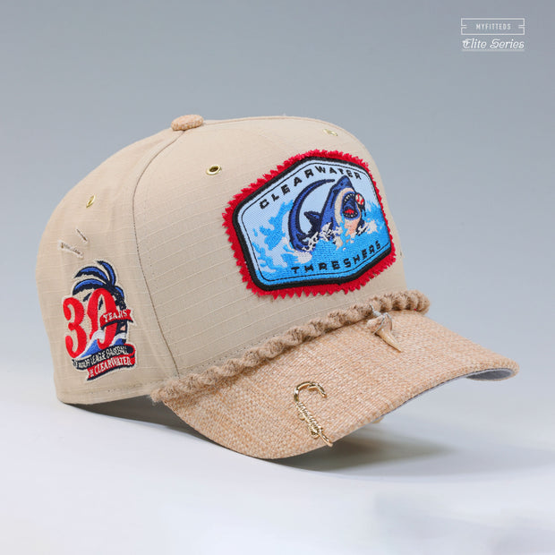 CLEARWATER THRESHERS 30TH ANNIVERSARY SHARK TOOTH AND HOOK JAWS INSPIRED ELITE SERIES NEW ERA FITTED CAP