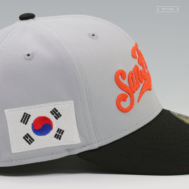 SAN FRANCISCO GIANTS SOUTH KOREA JUNG HOO LEE GANS INSPIRED CHAIN STITCHED NEW ERA FITTED CAP