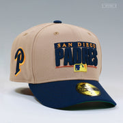 SAN DIEGO PADRES RETRO CHAIN STITCHED ENGLISH MUFFIN NEW ERA FITTED CAP