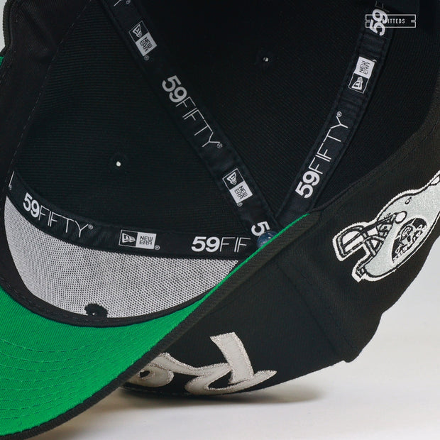 LOS ANGELES RAIDERS GLOW IN THE DARK NWA EAZY-E INSPIRED NEW ERA FITTED CAP