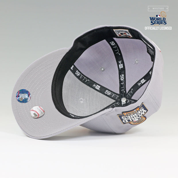 NEW YORK YANKEES 2024 WORLD SERIES YANKEE GRAY ALTERNATE NEW ERA FITTED CAP