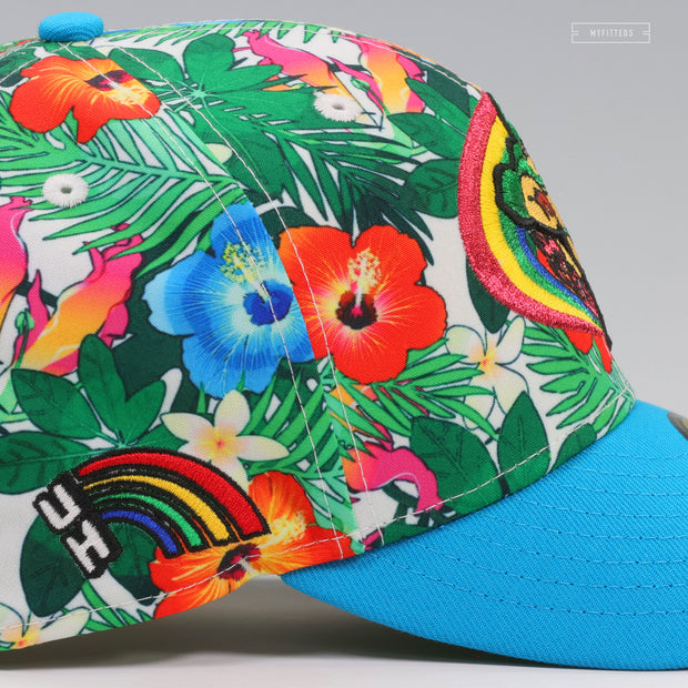 UNIVERSITY OF HAWAI'I RAINBOW WARRIORS FLORAL PARADISE RETRO NEW ERA FITTED CAP