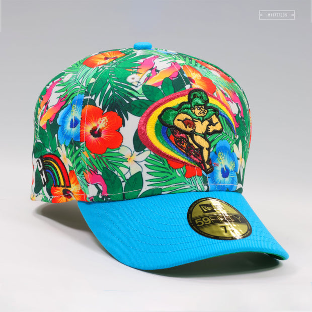 UNIVERSITY OF HAWAI'I RAINBOW WARRIORS FLORAL PARADISE RETRO NEW ERA FITTED CAP