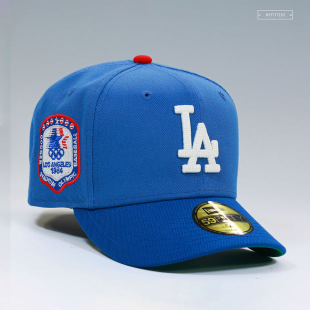 LOS ANGELES DODGERS 1984 OLYMPIC BASEBALL DODGER STADIUM BLUE 2 TONE NEW ERA CAP