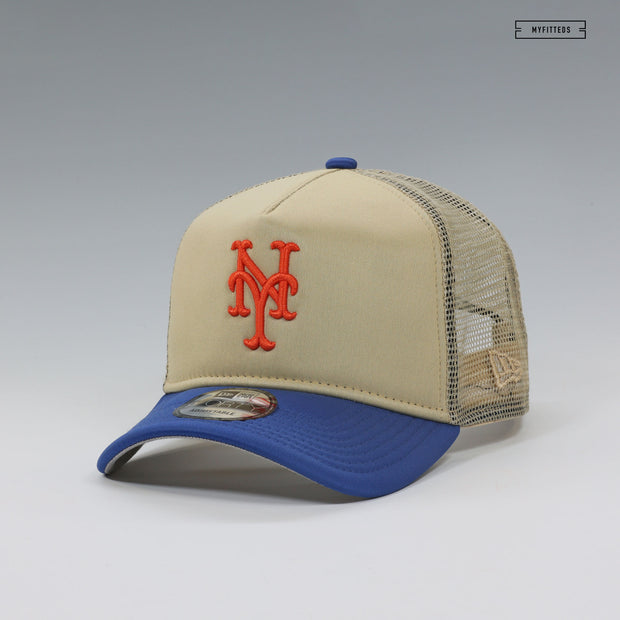 NEW YORK METS TRUCKER MESH 9FORTY A-FRAME FOAM BACKED NEW ERA SNAPBACK