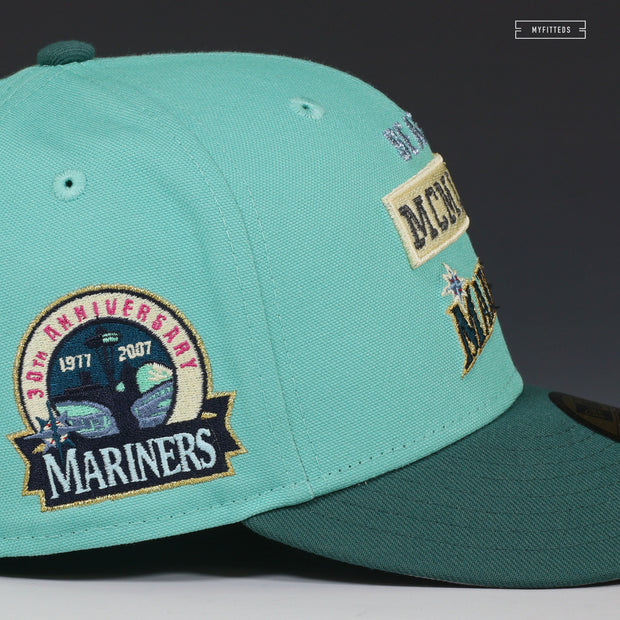 SEATTLE MARINERS 30TH ANNIVERSARY STACKED EST. MCMLXXVII NEW ERA FITTED CAP