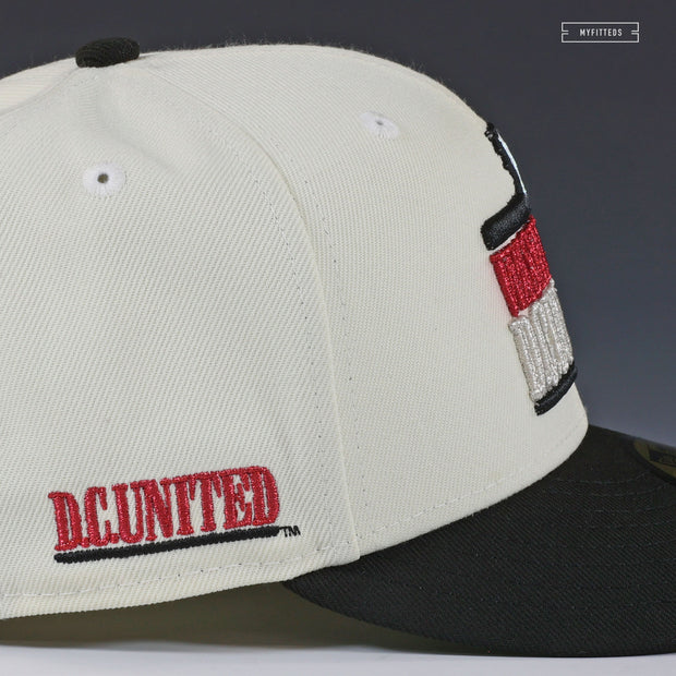 WASHINGTON D.C. UNITED 1996 INAUGURAL SEASON RETRO OFF WHITE NEW ERA FITTED CAP