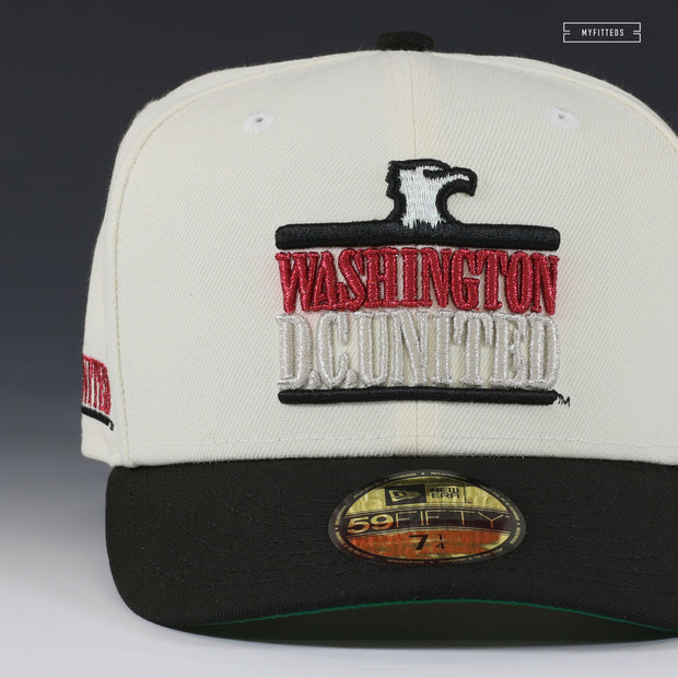 WASHINGTON D.C. UNITED 1996 INAUGURAL SEASON RETRO OFF WHITE NEW ERA FITTED CAP