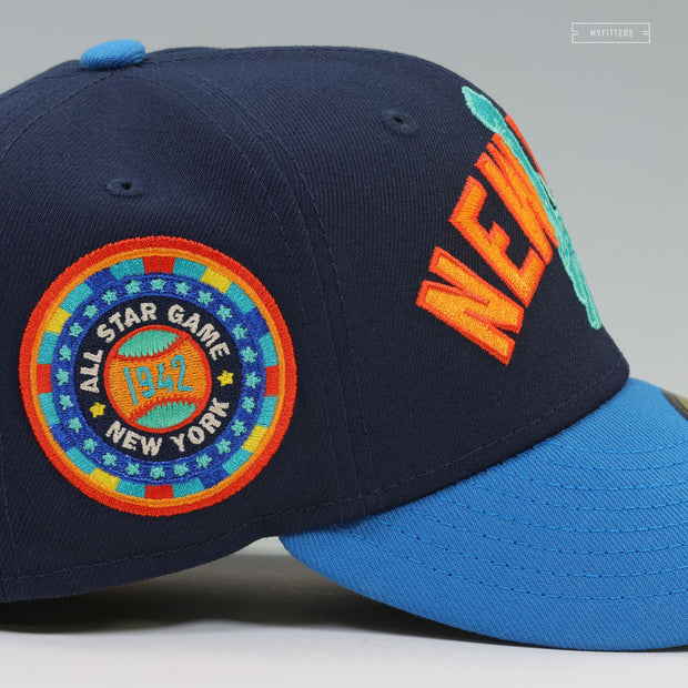 NEW YORK YANKEES 1942 MLB ALL-STAR GAME 2026 FIFA™ WORLD CUP™ POSTER INSPIRED NEW ERA FITTED CAP
