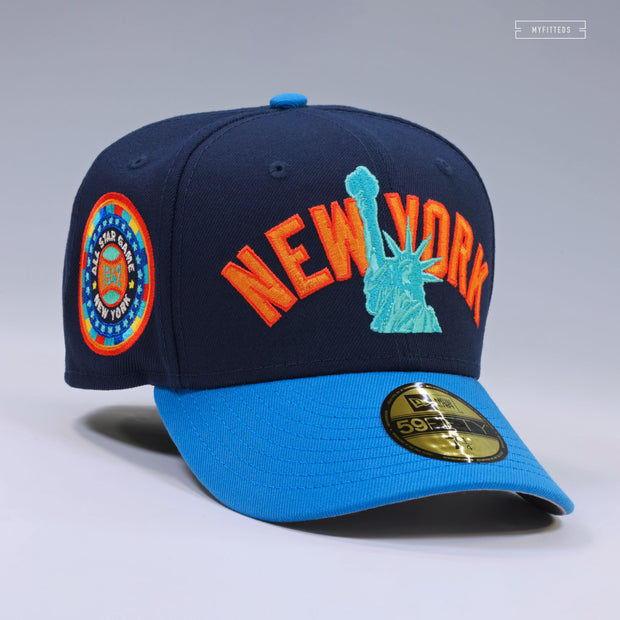 NEW YORK YANKEES 1942 MLB ALL-STAR GAME 2026 FIFA™ WORLD CUP™ POSTER INSPIRED NEW ERA FITTED CAP