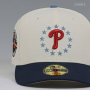 PHILADELPHIA PHILLIES HOME OF THE PHILLIES 20TH ANNIVERSARY OFF WHITE NEW ERA HAT