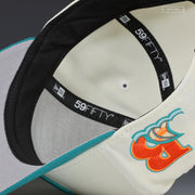 BOWIE BAYSOX X CHESAPEAKE BAYSOX COLORS OF THE BAY OFF WHITE NEW ERA FITTED CAP