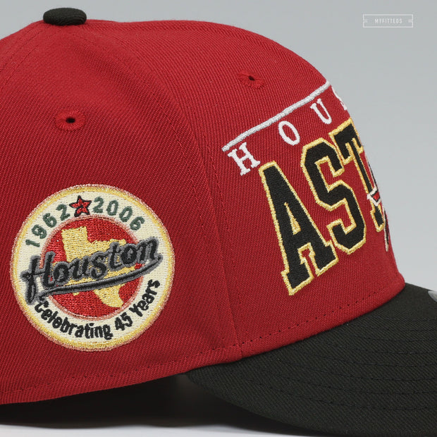 HOUSTON ASTROS 1962-2006 45TH ANNIVERSARY 2005 COLORWAY ROMAN ARCH NEW ERA HAT