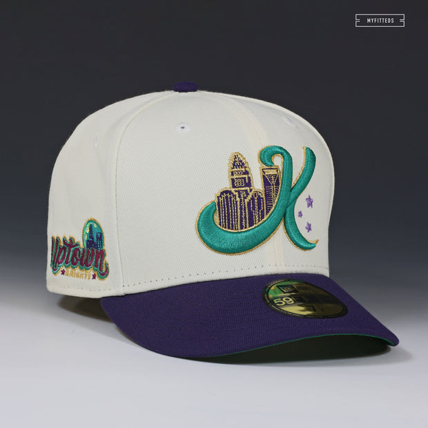 CHARLOTTE KNIGHTS X UPTOWN KNIGHTS THEME NIGHT AIR JORDAN V GRAPES NEW ERA HAT