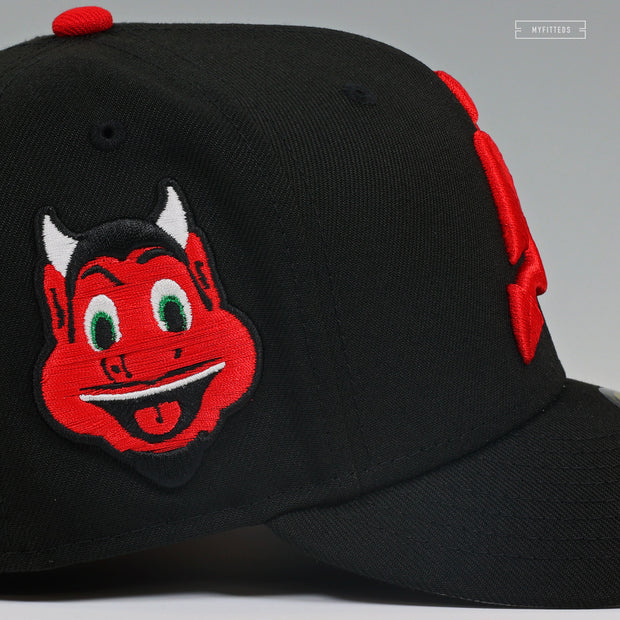 NEW JERSEY DEVILS THE NJ DEVIL MASCOT THIRD JERSEY INSPIRED NEW ERA FITTED CAP