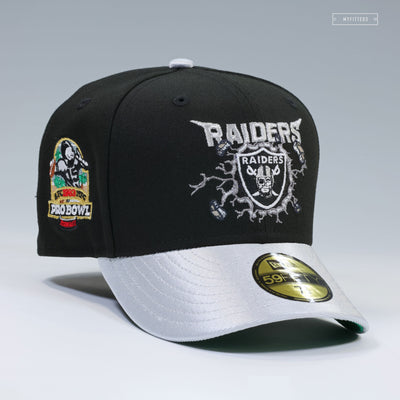 LOS ANGELES RAIDERS 1983 NFL PRO-BOWL RIDE THE LIGHTNING INSPIRED NEW ERA FITTED CAP