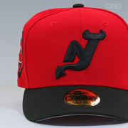 NEW JERSEY DEVILS NJ DEVIL SCARLET JET BLACK AIR JORDAN XII FLU GAME INSPIRED NEW ERA HAT