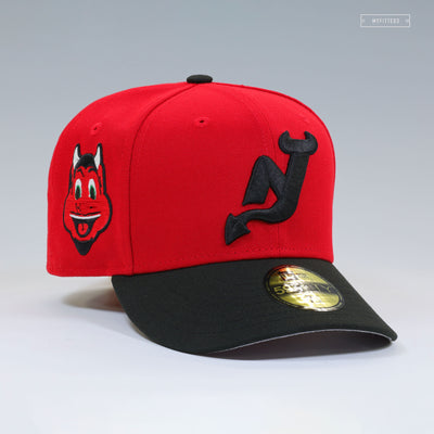 NEW JERSEY DEVILS NJ DEVIL SCARLET JET BLACK AIR JORDAN XII FLU GAME INSPIRED NEW ERA HAT