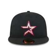 HOUSTON ASTROS KOI FISH ALL OVER EMBROIDERED GRADIENT NEW ERA FITTED CAP