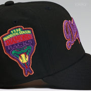 ARIZONA DIAMONDBACKS 1998 INAUGURAL SEASON CHAIN STITCHED WORDMARK NEW ERA FITTED CAP