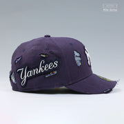 NEW YORK YANKEES WORLD SERIES VELCRO YANKEES PATCH DISTRESSED ELITE SERIES NEW ERA FITTED CAP